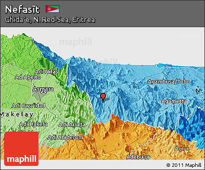 Political Panoramic Map of Nefasīt