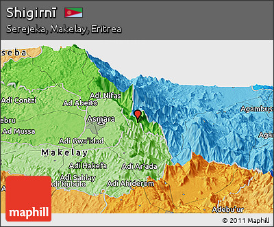 Political Panoramic Map of Shigirnī
