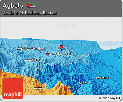 Political Panoramic Map of Agbalo