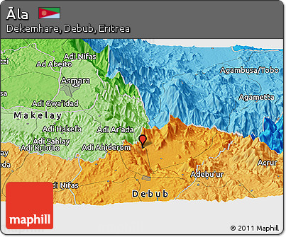 Political Panoramic Map of Āla