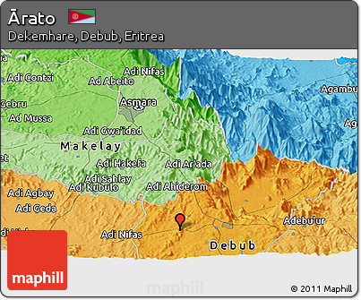 Political Panoramic Map of Ārato