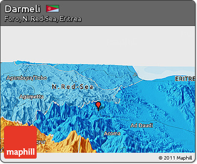 Political Panoramic Map of Darmeli