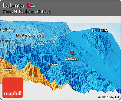 Political Panoramic Map of Lalenta