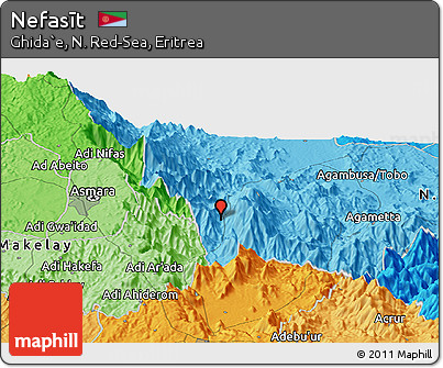 Political Panoramic Map of Nefasīt