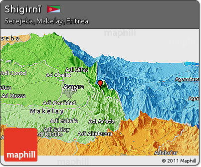 Political Panoramic Map of Shigirnī