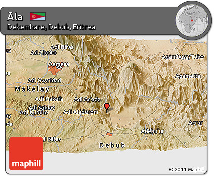 Satellite Panoramic Map of Āla