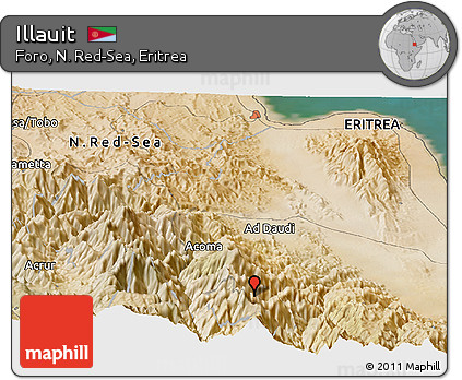 Satellite Panoramic Map of Illauit