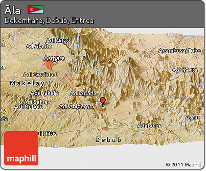 Satellite Panoramic Map of Āla