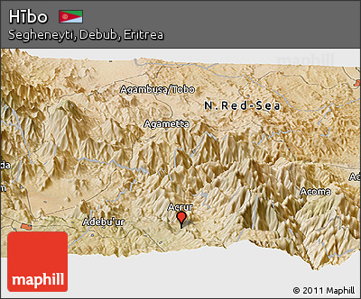 Satellite Panoramic Map of Hībo