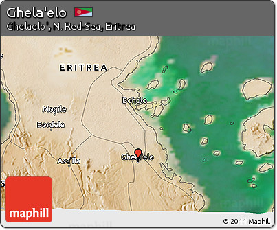 Satellite 3D Map of Ghela'elo
