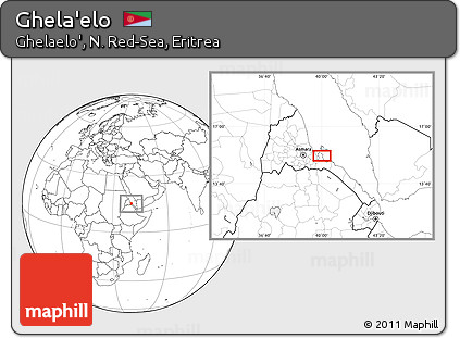 Blank Location Map of Ghela'elo