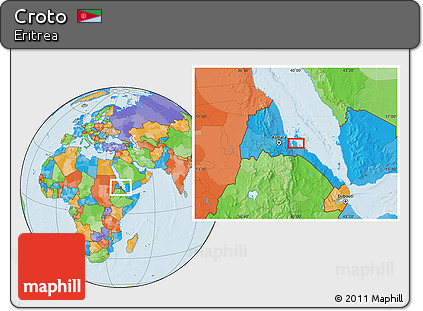 Political Location Map of Croto