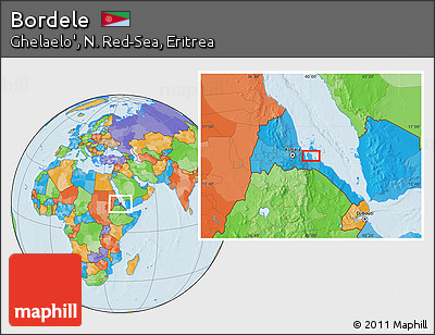Political Location Map of Bordele