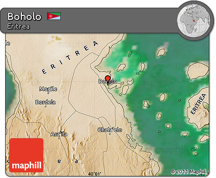 Satellite Map of Boholo