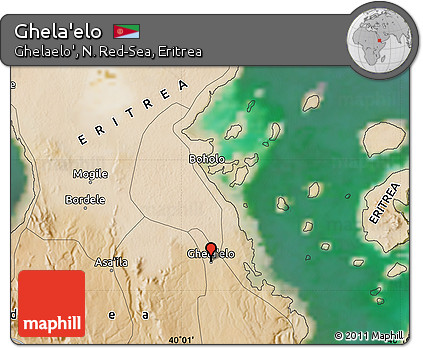 Satellite Map of Ghela'elo