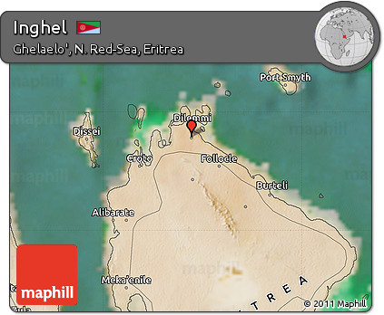 Satellite Map of Inghel