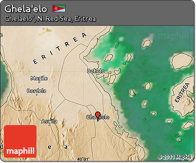 Satellite Map of Ghela'elo