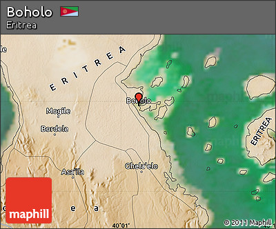 Satellite Map of Boholo