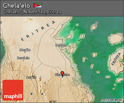 Satellite Map of Ghela'elo