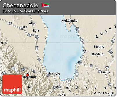 Shaded Relief Map of Chenanadole