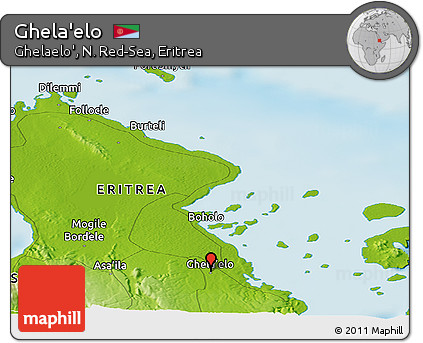 Physical Panoramic Map of Ghela'elo