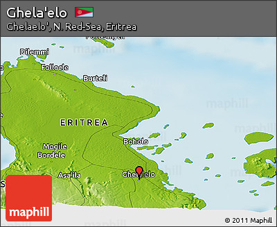 Physical Panoramic Map of Ghela'elo