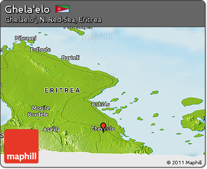 Physical Panoramic Map of Ghela'elo