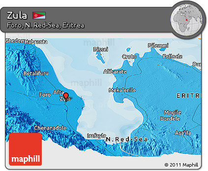 Political Panoramic Map of Zula