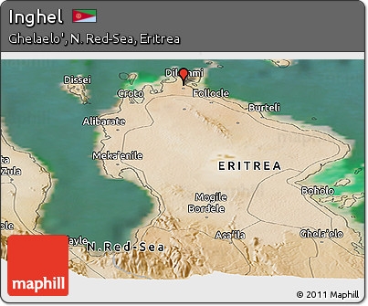 Satellite Panoramic Map of Inghel