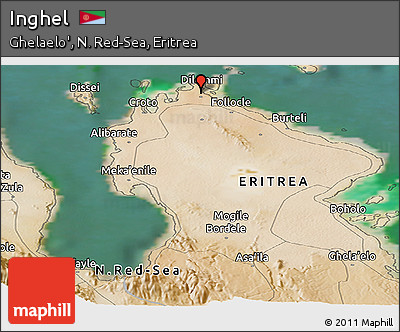 Satellite Panoramic Map of Inghel
