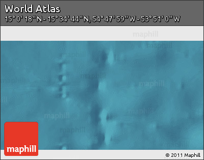 Satellite 3D Map of the Area around 15° 17' 31" N, 54° 19' 30" W