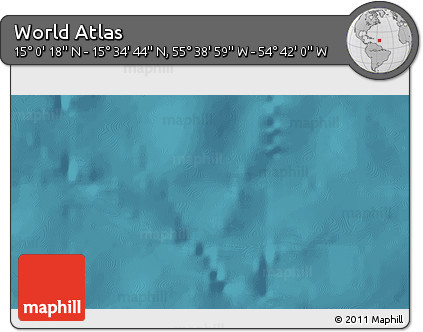 Satellite 3D Map of the Area around 15° 17' 31" N, 55° 10' 29" W