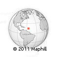 Outline Map of the Area around 15° 17' 31" N, 55° 10' 29" W, rectangular outline