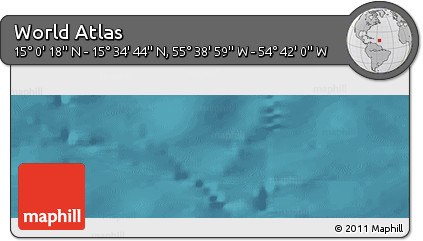 Satellite Panoramic Map of the Area around 15° 17' 31" N, 55° 10' 29" W