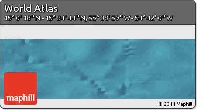 Satellite Panoramic Map of the Area around 15° 17' 31" N, 55° 10' 29" W