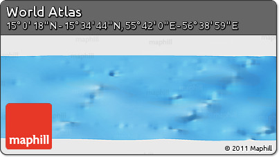 Physical Panoramic Map of the Area around 15° 17' 31" N, 56° 10' 29" E
