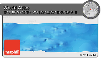 Political Panoramic Map of the Area around 15° 17' 31" N, 57° 1' 29" E