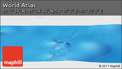 Physical Panoramic Map of the Area around 15° 17' 31" N, 58° 43' 30" E