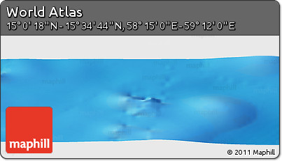 Physical Panoramic Map of the Area around 15° 17' 31" N, 58° 43' 30" E