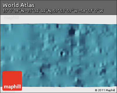 Satellite 3D Map of the Area around 15° 17' 31" N, 59° 25' 29" W