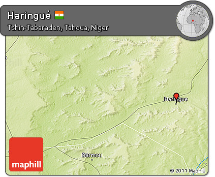 Physical 3D Map of Haringué