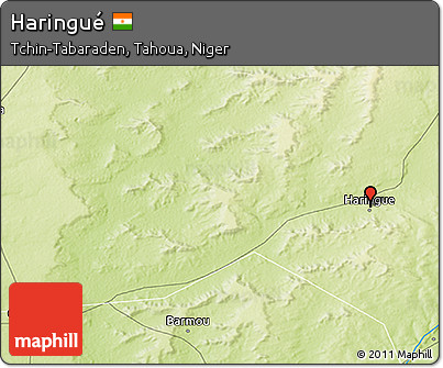 Physical 3D Map of Haringué