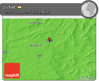 Political 3D Map of Jirket