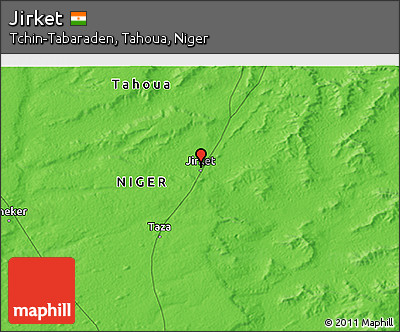Political 3D Map of Jirket