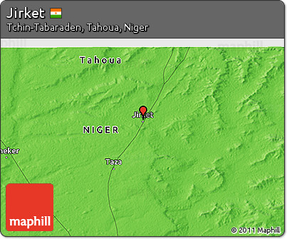 Political 3D Map of Jirket