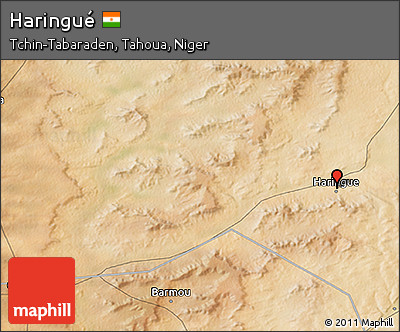 Satellite 3D Map of Haringué