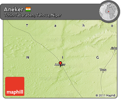Physical Map of Anéker