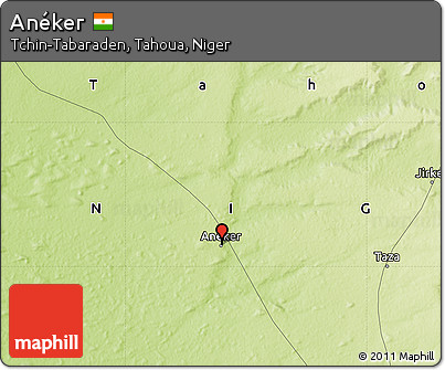 Physical Map of Anéker