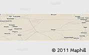 Shaded Relief Panoramic Map of the area around 15° 17' 31" N, 5° 1' 30" W