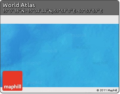 Physical 3D Map of the Area around 15° 17' 31" N, 60° 25' 29" E